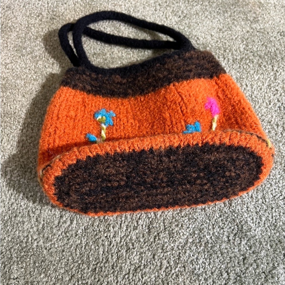 Vintage Handcrafted Wool Bag - Picture 2 of 5